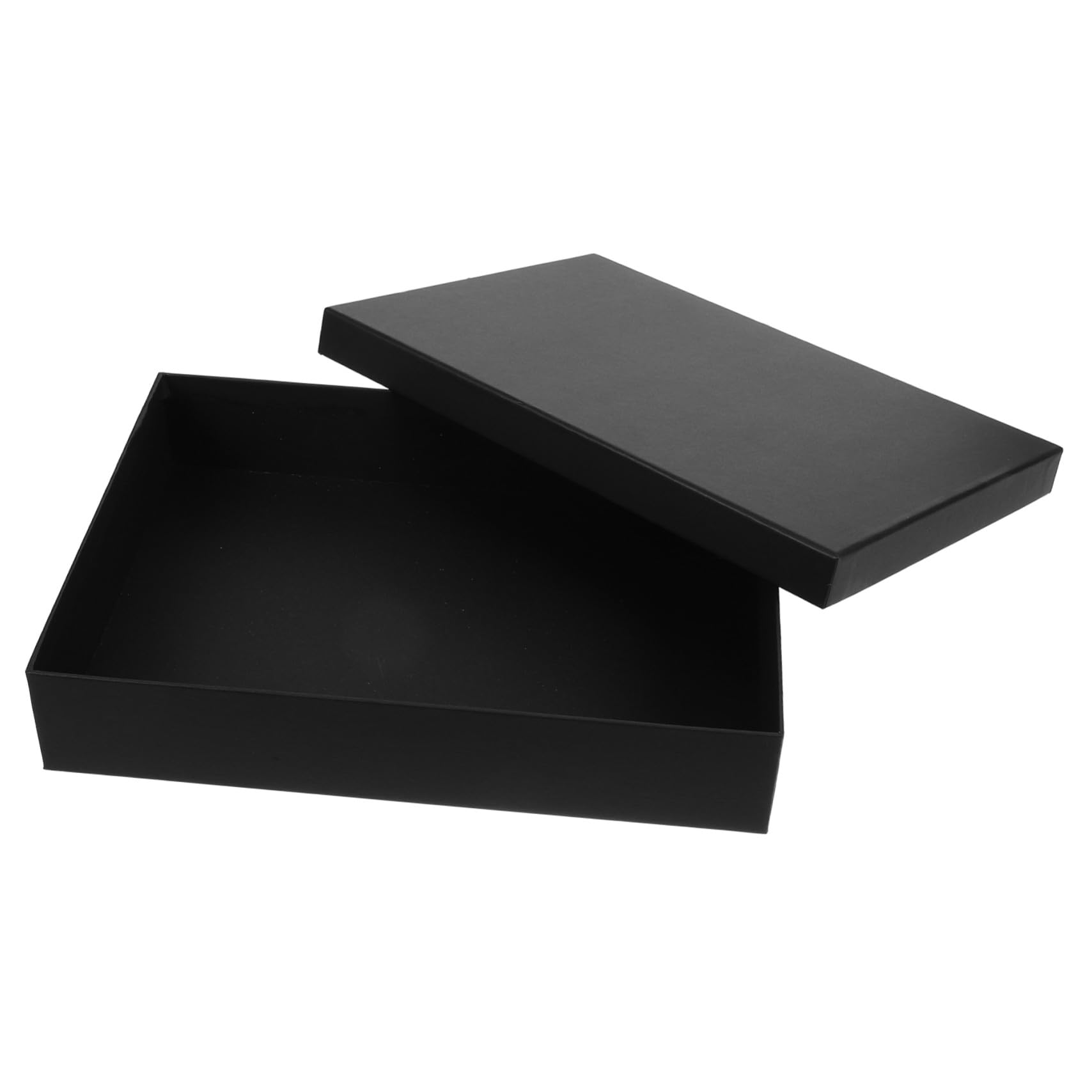 INOOMP Scatola Regalo Coperchio Elegante Rettangolare in Cartone Riutilizzabile Nera Facili da Conservare per Imballaggi e Confezioni Regalo