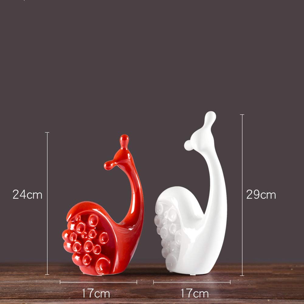 Per la cucina domestica e la sala da pranzo patio esterno, ornamenti artistici artigianali, scultura in ceramica moderna, decorazione per la casa originalità arredamento animale sculture in porcellana