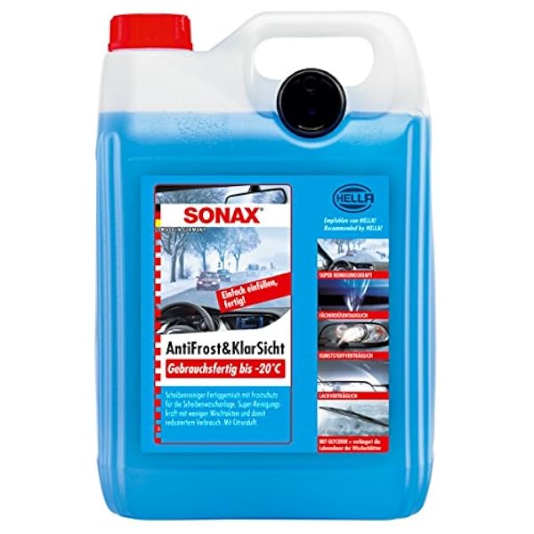 6 X Sonax 03325000 Anti Gelo & klarsicht pronte all' uso fino a -20 °C antigelo 5L