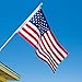 Grace Alley American Flag: 3x5 FT US Flag - 100% Made in USA. Embroidered Stars, Sewn Stripes and Brass Grommets. Fade Resistant, Heavy Duty, Long Lasting Nylon for Outdoor Durability.