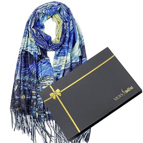 Halloween Costumes Inspired by Famous Artworks: A Gallery of Ideas 7 Van Gogh Scarves Art Scarf for Women Best Gift Reversible Soft Shawl Wrap Pashmina in Gift Box-02 Starry Night
