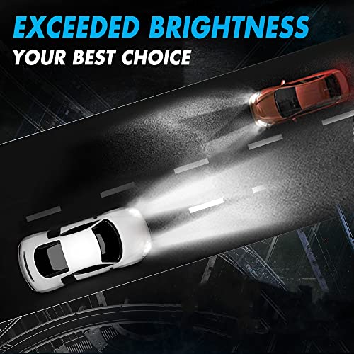 Image of Bevinsee Combo 9005 & 9006 LED Headlight Fog Light White Bulbs,4pcs