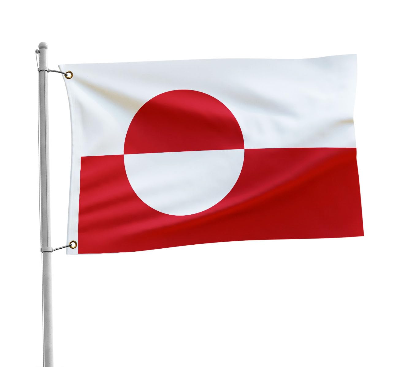 Bandera de Groenlandia resistente a la decoloración solar para exterior