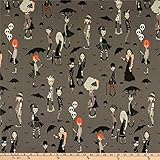 Alexander Henry Going Goth Charcoal Fabric