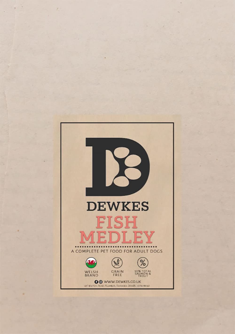 Dewkes Grain Free range: Dry Hypoallergenic Dog Food (Fish Medley)