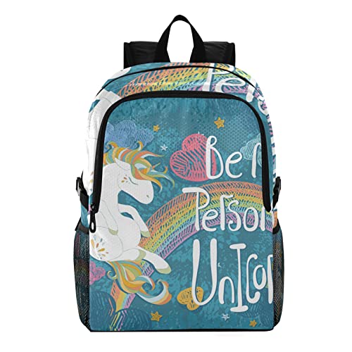Cartable imperméable et pliable arc-en-ciel pour garçons et filles