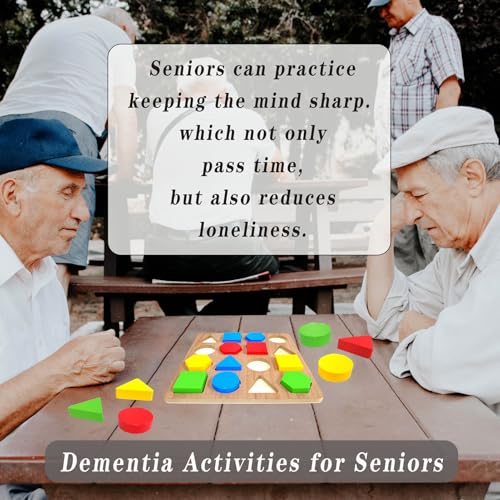 TieGokii Puzzles Gifts for Dementia,Alzheimers Activities & Memory Games for Seniors,Geometric Cognitive Products for Elderly - Image 7