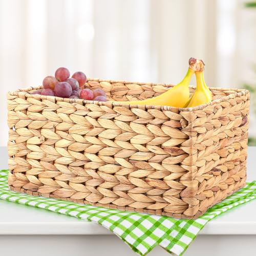 Panier de jacinthe d'eau de rangement multifonction pour linge et vêtements