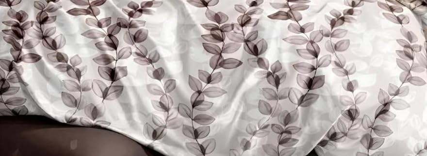 Image of 300 TC Premium Cotton Single Bed Duvet Cover with Zipper |King Size Reversible Rajai Cover for Comforters|Dohars|Blanket|Warm Stuff|90x60 Inches|Coffee Petals|ASS47