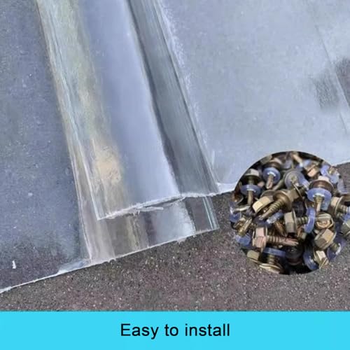 Pannelli Per Tetto Illuminazione Naturale,Pannelli Da Tetto,Pannelli Di Rivestimento,Pannelli Coibentati,Pannello Copertura Rivestimenti,Lamiere Ondulate Protezione Uv (0.9X2.45M/35X96In,6 Pcs) - 9