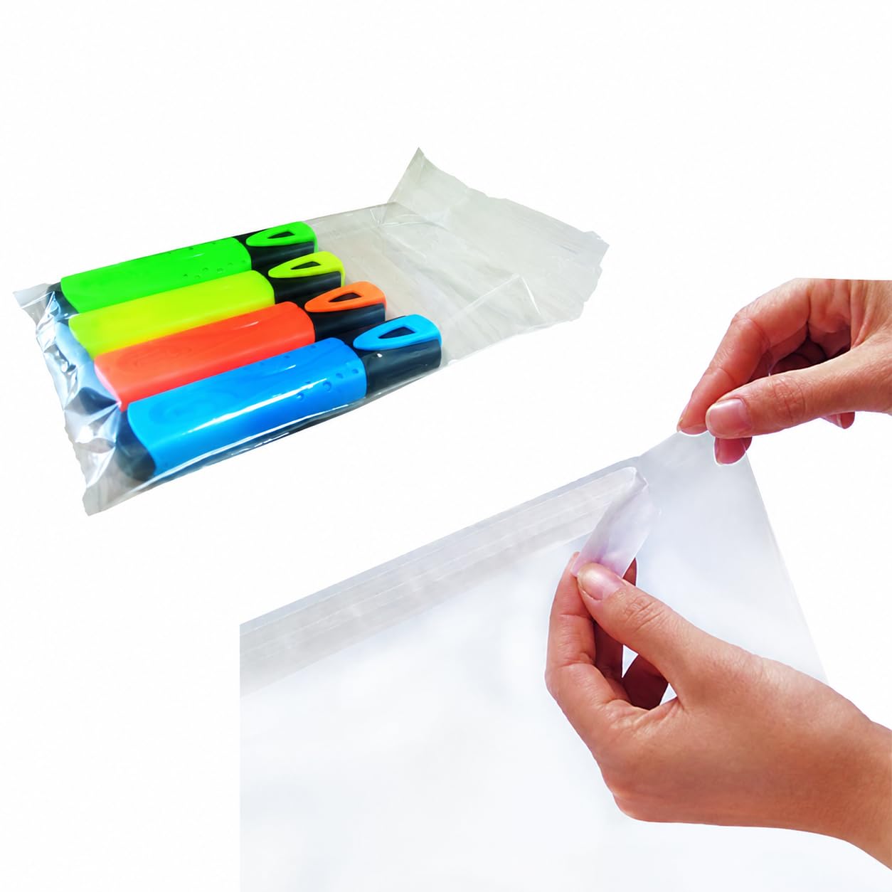 Bolsas de Polipropileno Transparente PP G160 con Solapa Adhesiva 1000 Unidades | Bolsas Cristalinas Autocierre para Embalaje, Tiendas, Profesional | Tamaño 22x32 cm