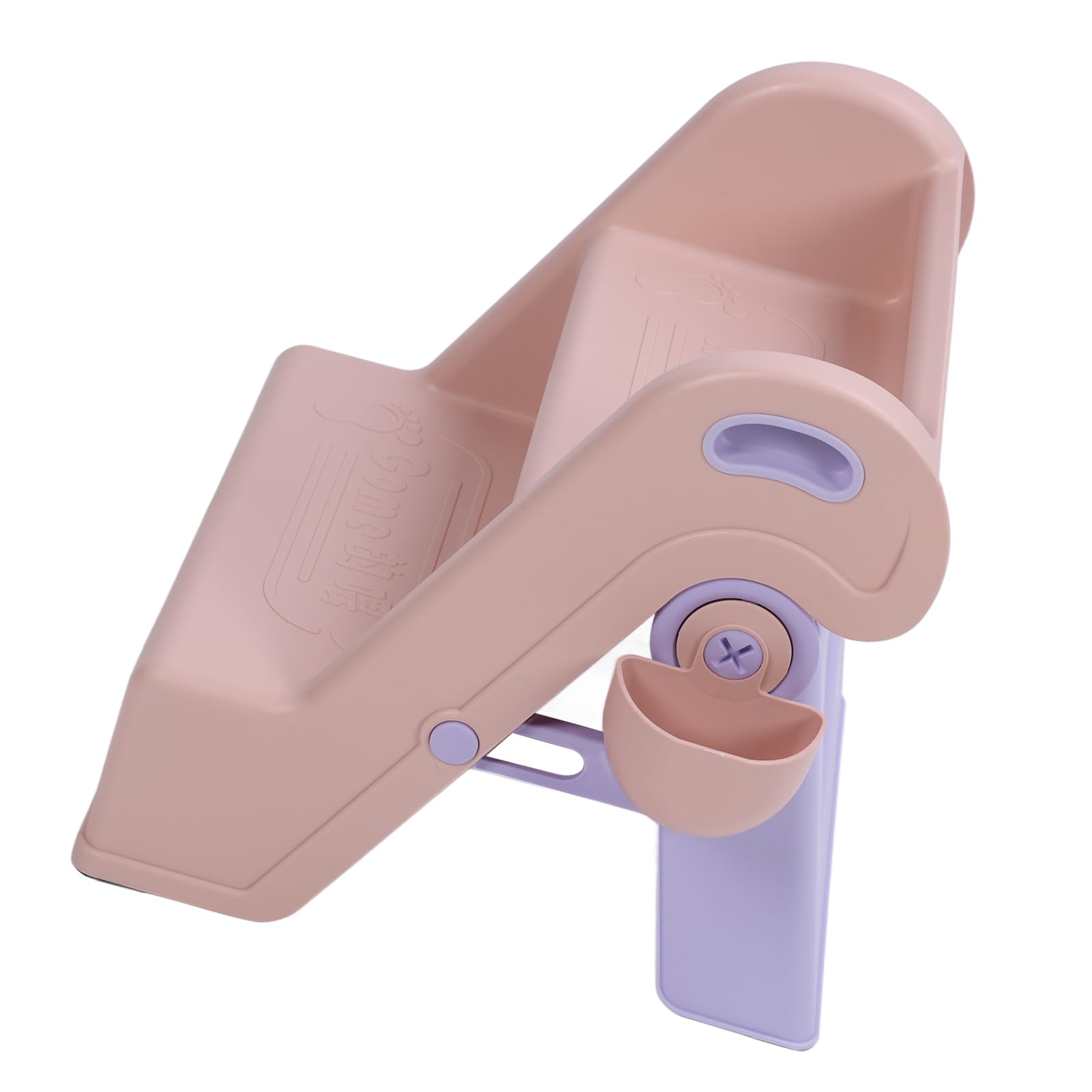 Sonew Sgabello Pieghevole per Bambini a 2 Gradini con Paraspruzzi e Design Antiscivolo per Usare il Vasino e l'uso in Bagno Verde (PINK)
