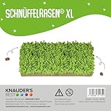 KNAUDER'S Best - XL Schnüffelteppich für Hunde in 90cm x 70cm - Schnüffelteppich mit mehr als 2.000 Fransen - Hundespielzeug aus 5qm Polarfleece - Weich und sanft - Hundezubehör Made in Germany