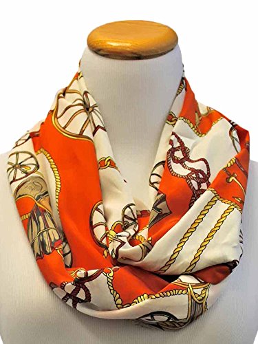 Luxury Divas Wagon Wheel Nautical Anchor Infinity Scarf2