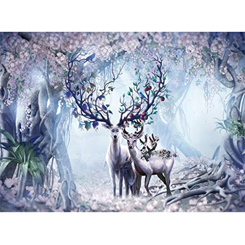 GuDoQi Puzzle 300 Pièces Adulte Puzzle en Bois Wapiti Forêt pour Enfants Adolescent