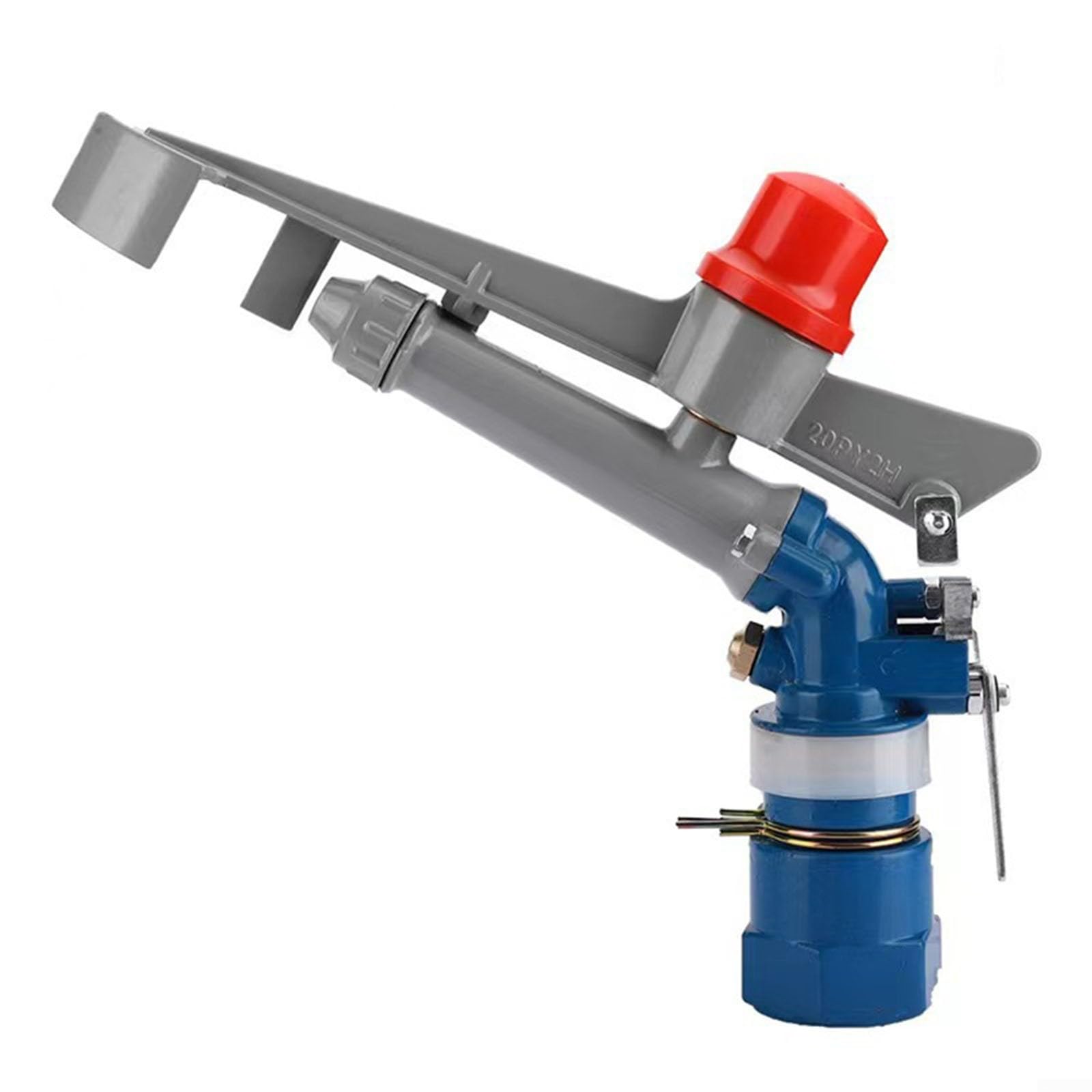 Robuster, pulsierender Rasensprenger, 1 x verstellbarer Rasensprenger, für Gartenbewässerung, maximale Bewässerungsentfernung von 30 m