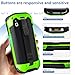 Protective Case Cover for Zebra TC51 TC52 TC56 TC57 TC510K Rugged Boot with Hand Strap for Zebra Phone Case with Tempered Glass (Green)