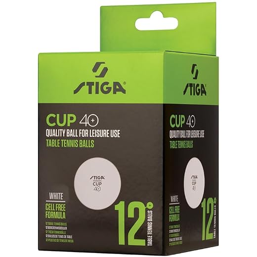 Stiga Cup 40+ Table Tennis Balls Pack of 12