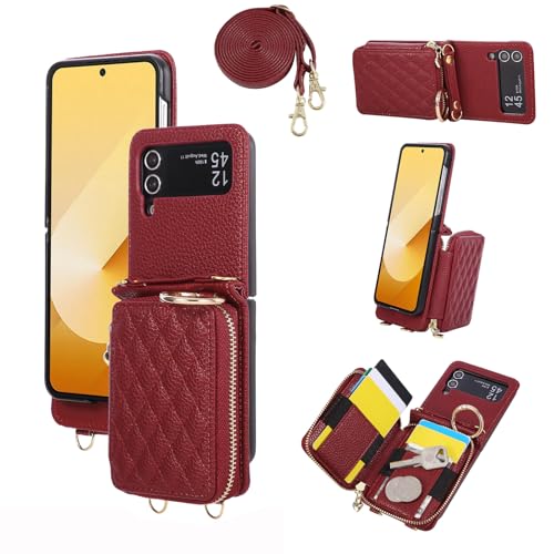 Coque Samsung Galaxy Z Flip 4 Rouge Antichoc Asuwish Fine et Légère