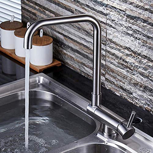 Robinet de cuisine rabattable en acier inoxydable pour évier - 4