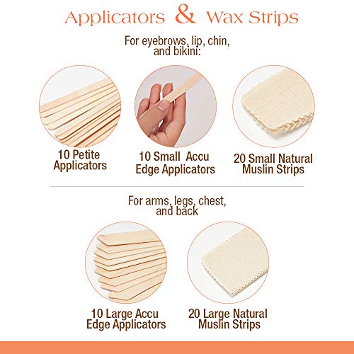 Image of GiGi Waxing Starter Kit - At-Home Hair Removal Kit for Face & Body, Soft Wax Warmer, Pre & Post Waxing Care