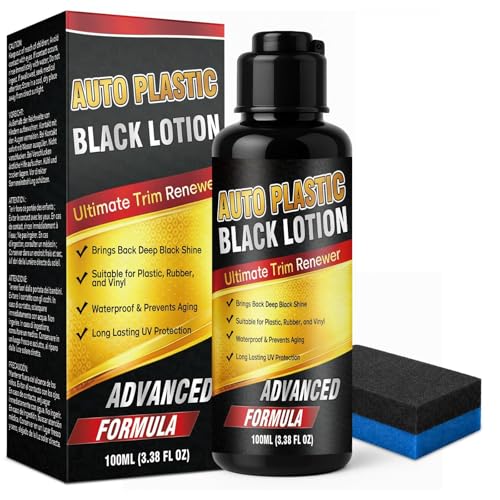 Back to Black Trim Restorer 100ml Car Plastic Restorer Black Expert Bumper Restorer Car Trim Restorer for Interior & Exterior Revives Faded Trim Prevents Aging & Cracking Long-Lasting Shine