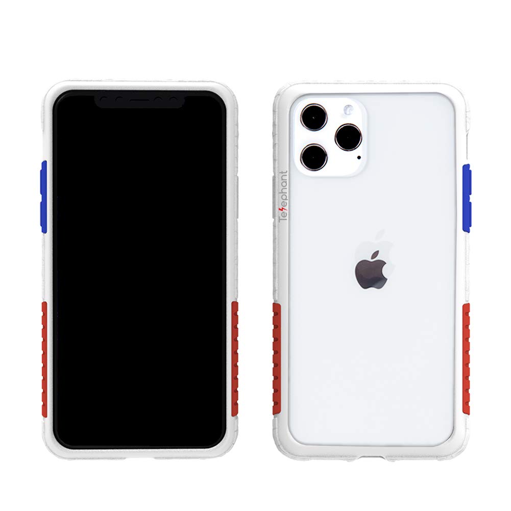 Telephant Designed for iPhone 12 Pro Max Case, Premium Liquid Silicone Rubber Shockproof Protective Slim Thin Phone Case Cover for 6.7 Inch (White OG)