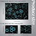 SUPERDANT Laptop Notebook Skin Sticker Cover Decal Laptop Protector Notebook PC Computer Art Protector Universal Notebooks Vinyl Decals Fits 12" 13" 13.3" 14" 15" 15.4" 15.6 inch Black Honeycomb