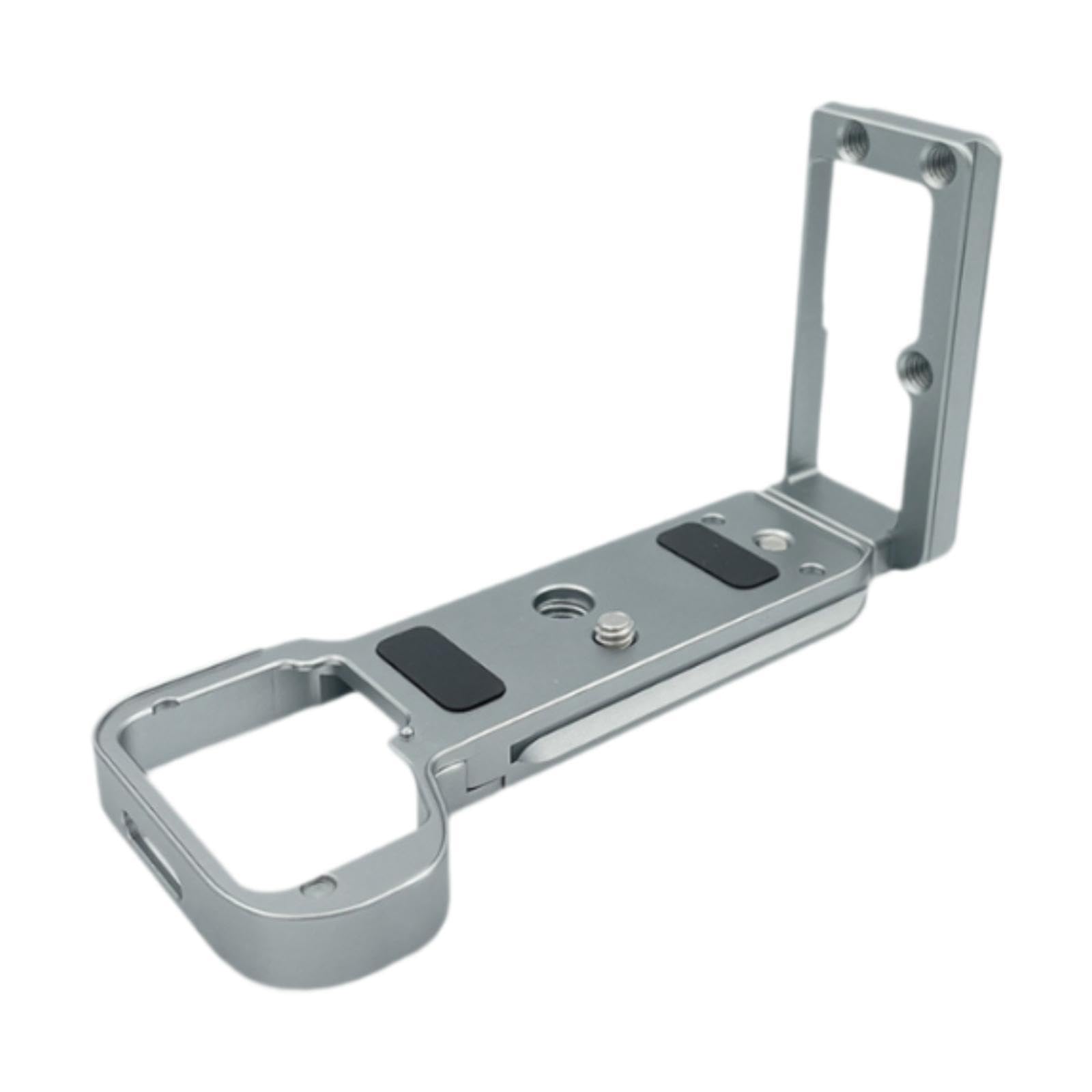 quick release plate l bracket camera hand grip base for travel photographers silver