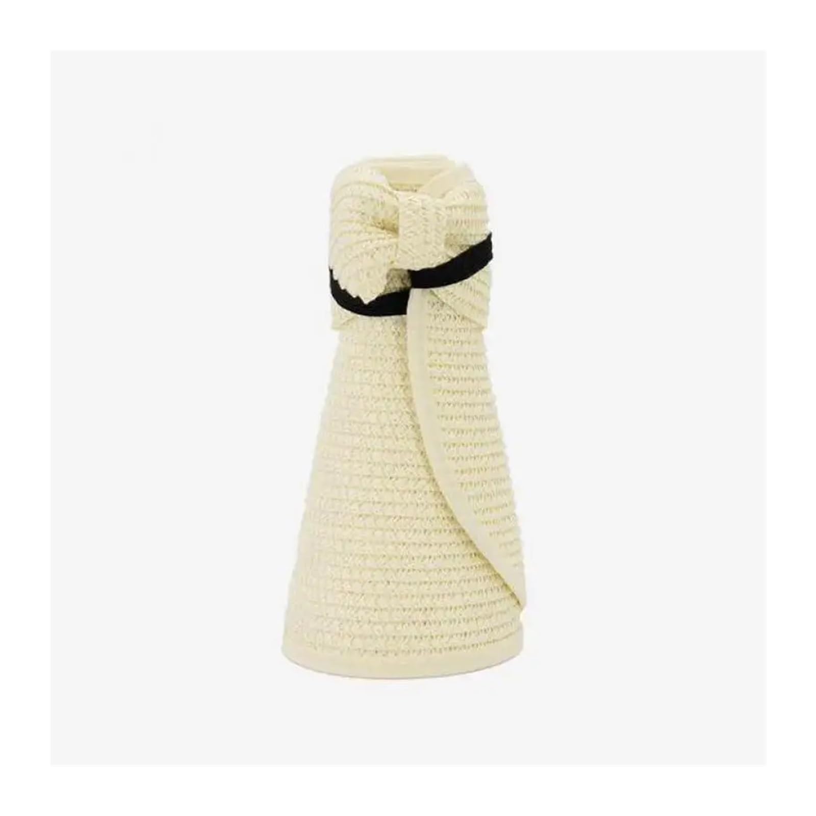 Visiera di Paglia Pieghevole da Donna - Cappello Sole a Tesa Larga for Abbigliamento Spiaggia e all'aperto