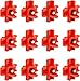 Cruzadel 12 Pack - Horizontal Side Mount Automatic Poultry Nipples - Drinker Waterer for Chicken or Quail