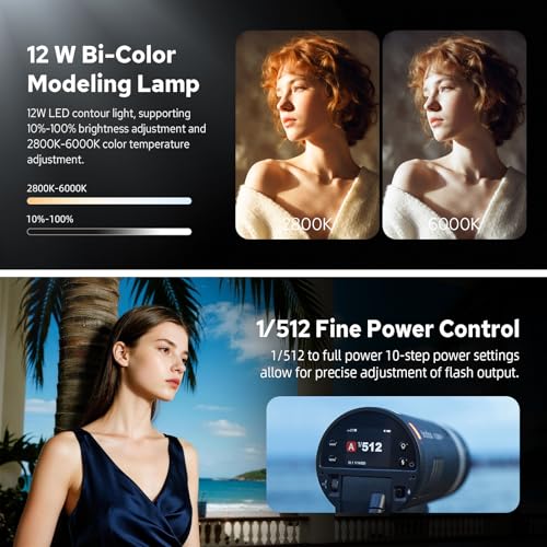 Image of GODOX AD300ProII AD300Pro II Outdoor Flash Strobe, 2.4G 300Ws TTL HSS 1 /8000s Portable Flash Monolight, 350 Full Power Flashes, 12W Bi-Color Modeling Lamp, 1 /512-1 /1 Power Adjust, HD Color Screen