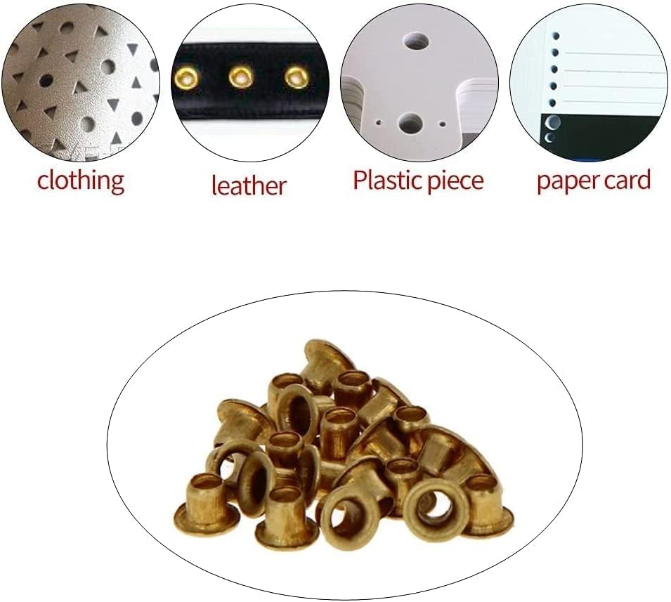 Bettomshin 200Pcs Hollow Rivet 0.39" x 0.16"(Length x Outer Diameter) Through Hole Copper Hollow Rivets Grommets Double-Sided Circuit Board PCB