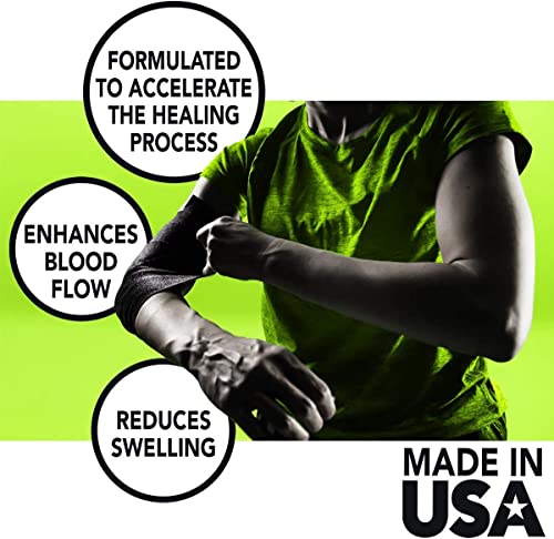 Strive Compression 2.5"X60" Therapy Wrap For Wrist, Arm, Leg, Ankle, Elbow, Enhances Blood Flow, Reduces Swelling, Accelerates Healing, Black, Made In The Usa #TOP2