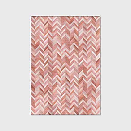 Home Modern Area Tapijt Extra Large Rechthoekige Tapijten ovaal tapijt grijs met roze bloemen voor woonkamer Slaapkamer Keuken Tapijt 130 x 160 cm