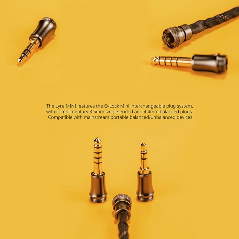 Fanmusic DUNU Lyre Mini Earphone Cable 240-Strand High-Purity OCC Copper Wire MMCX/0.78 2PIN Connector (0.78mm)