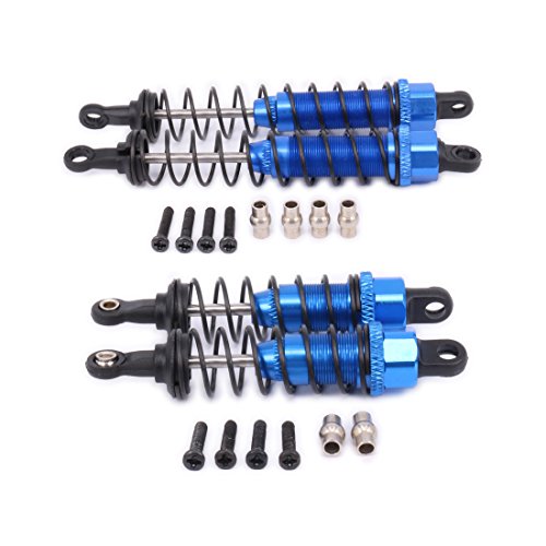 Front & Rear Shock Absorber Assembled Replacement Upgrade Parts For 1/12 Wltoys 12428 12423 FY03 12628 Short Course Desert Buggy Off-Road RC Car (Navy Blue)