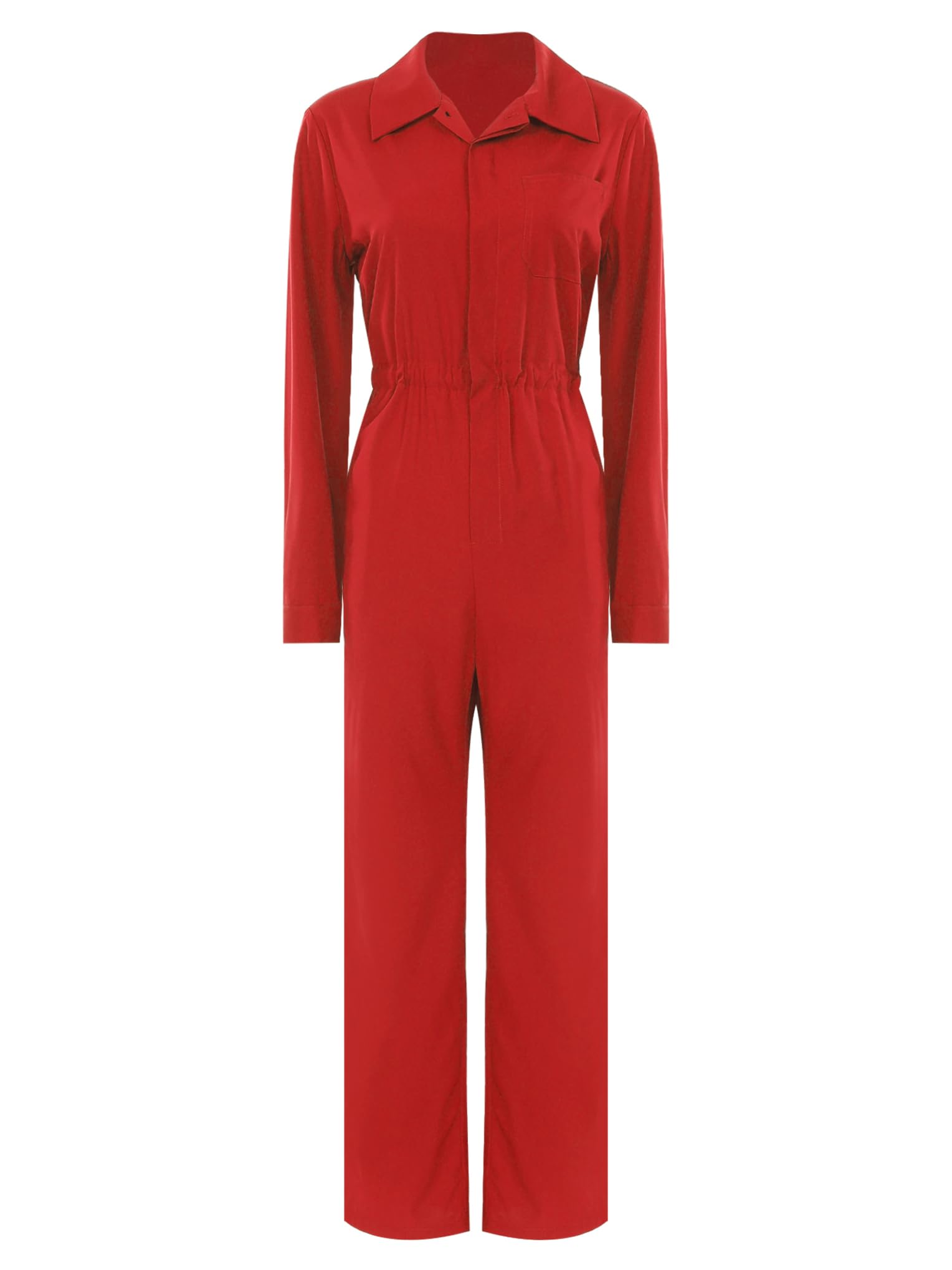 Femme Combinaison de Travail Mécanique Combinaison Complète Travail Pour Carrosserie Agriculture Jumpsuit Overall Vêtement Protection Costume Halloween Carnaval