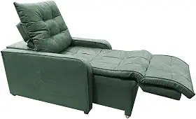 Poltrona Retratil e Reclinavel Com Rodape Regulavel Azera Verde