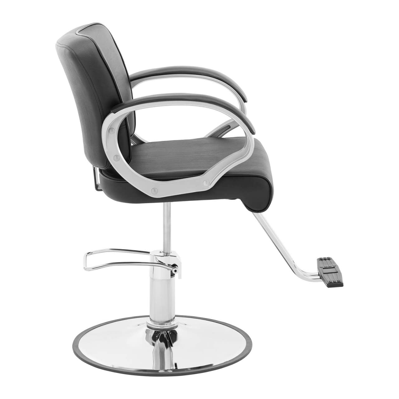 Physa Physa Hove Fauteuil de Coiffeur avec Repose-Pieds en T Noir 50-60 cm 180 kg Hauteur réglable