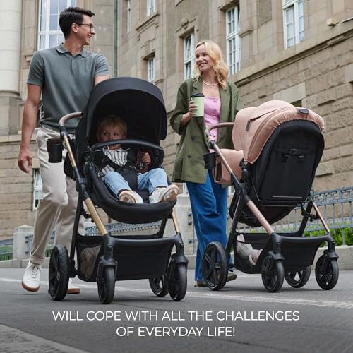 Kinderkraft Moov 2 3-In-1 Combi Pushchair Moonlight Grey - Foam Wheels - 12