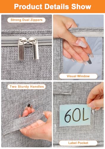 Structure robuste pour sacs de rangement de literie grand format