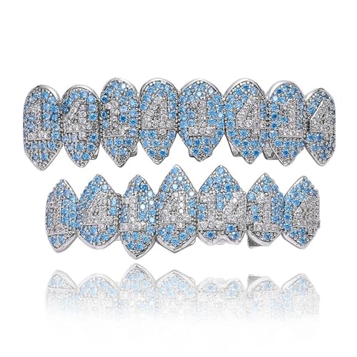 Hip Hop Grills Iced Out Diamond shark teeth image