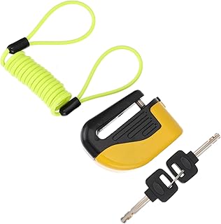 DOITOOL 1 Set Car Lock Heavy Duty Padlock Heavy Duty Bike Lock Cable Bike Lock Bike u Lock Bike Lock with Key Anti Bike Lock Bicycles Alarm Locks Bike Padlock Bicycles Lock Chain Lock Ring