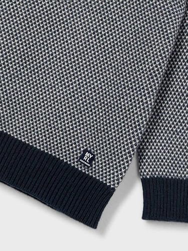 Mayoral Textured Sweater for Boys Navy3