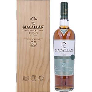 Macallan Fine Oak 25 Años Single Malt Whisky Escoces, 43% – 700 ml