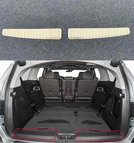 / 2Pcs ABS Stainless Steel Car Rear Door Tailgate Trunk Lid Protection Car Rear Bumper Guard Trunk Edge Trim Cover for Honda Odyssey 2018-2019-2020