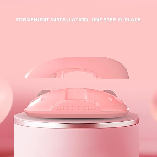 Miniatura 6 de ONE-UP Ratón inalámbrico, 2.4G, Bluetooth5.03.0, sonido y clic silencioso, receptor nano USB, para laptop, Chromebook, PC, Mac, Windows (rosa)