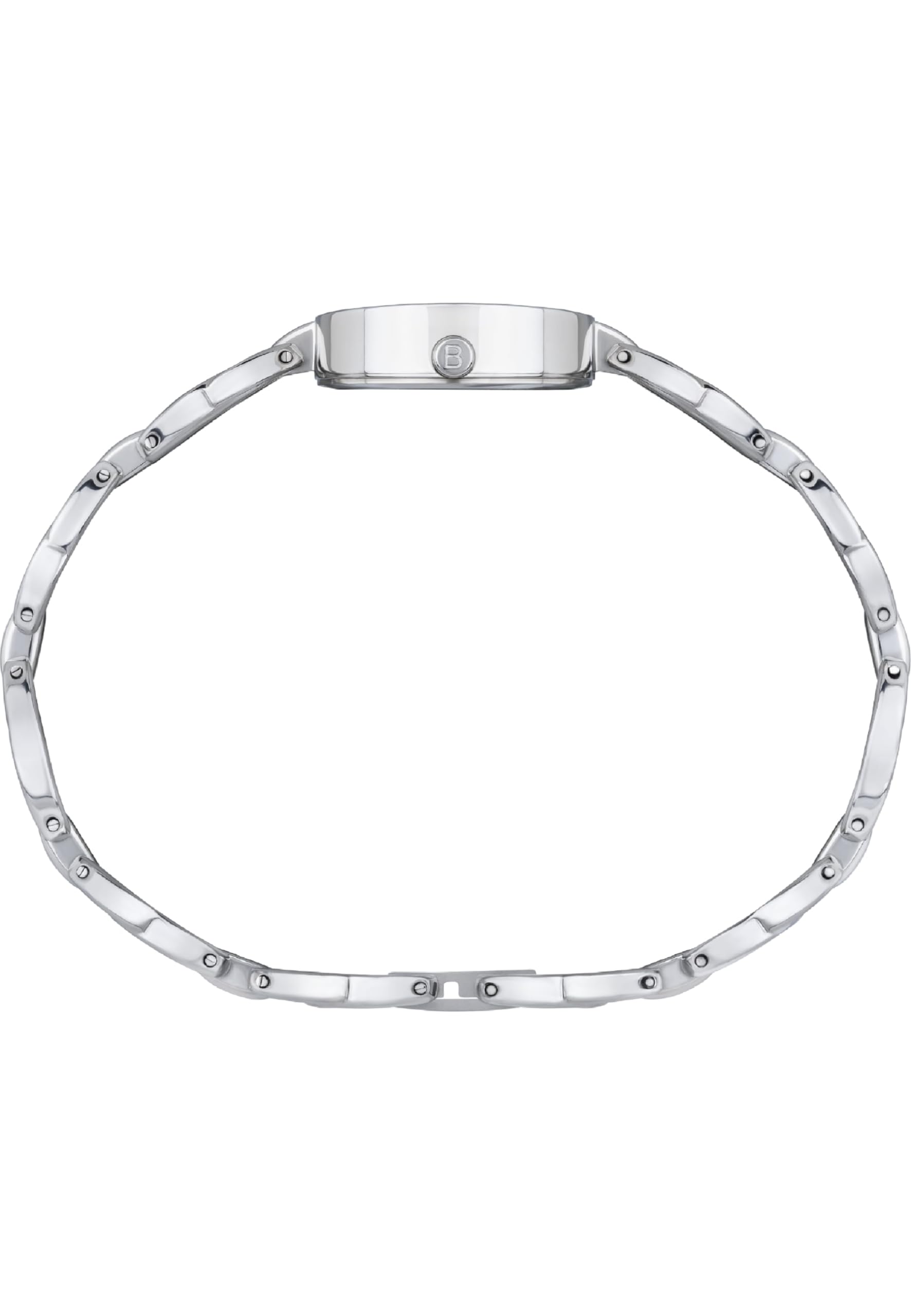 Breil, Collezione Type, Orologio Donna in Acciaio, Movimento al Quarzo Solo Tempo TMI VJ20, Chiusura a Gioielleria, Resistente all'Acqua, Lunghezza Regolabile 13.5-19 cm, Cassa 24mm, Silver-Rose