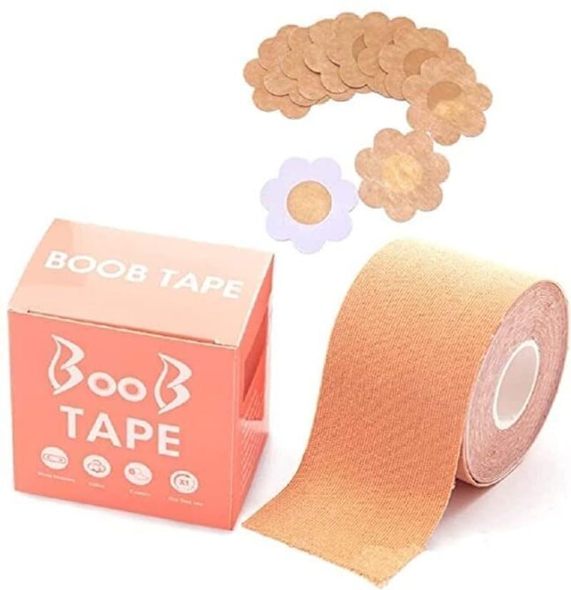 Boob Tape Kit with 10 Nipple Pasties for Breast Lift-picture-48